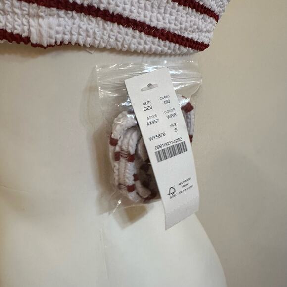 NEW J. Crew Scrunchie Ring Bandeau Bikini Top sz S - Picture 7 of 8